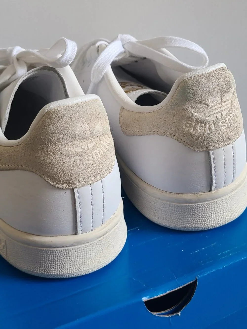 Adidas Stan Smith Tennis Shoes - Cloud White/Wonder White - Men's Size 8
